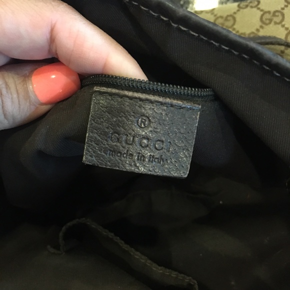 Abbey Signature Gg Hobo 866300 Brown Monogram - Picture 5 of 8